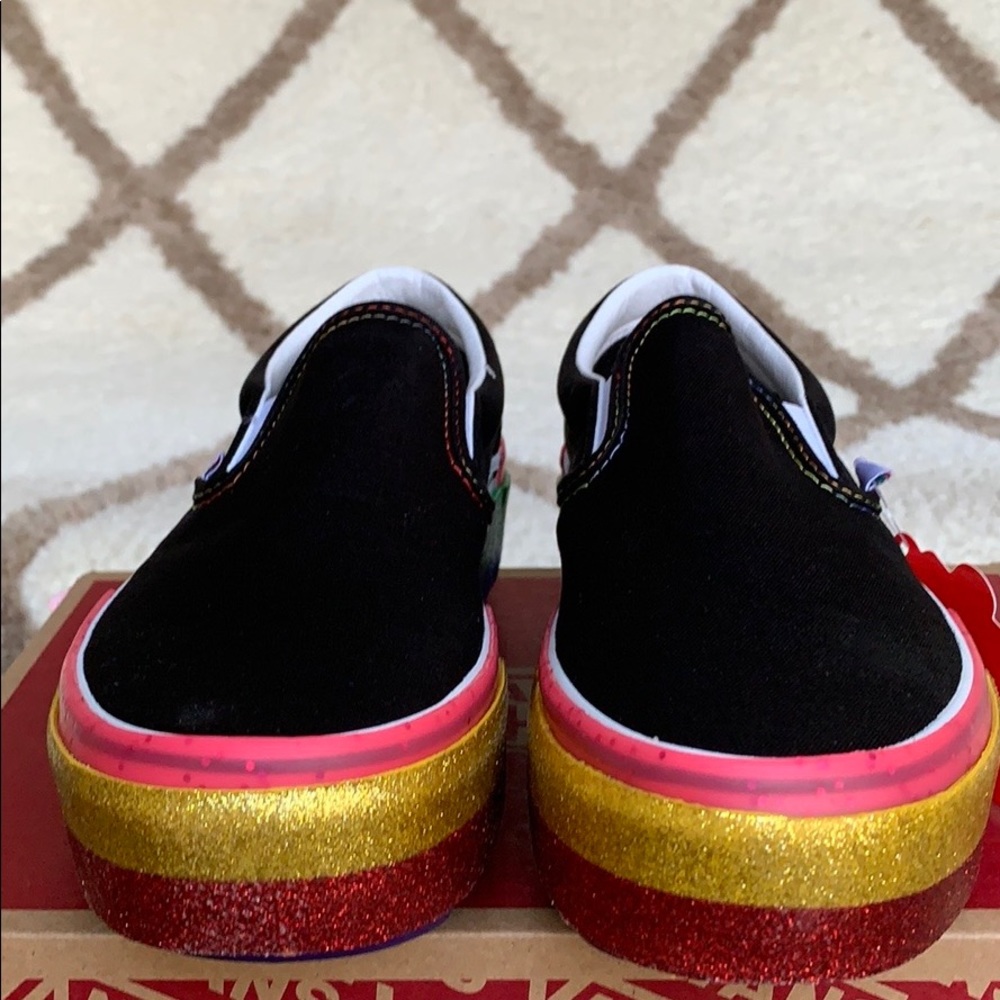 VANS CLASSIC SLIP ON S PLATFORMS GLITTER WMNS - Picture 8 of 16